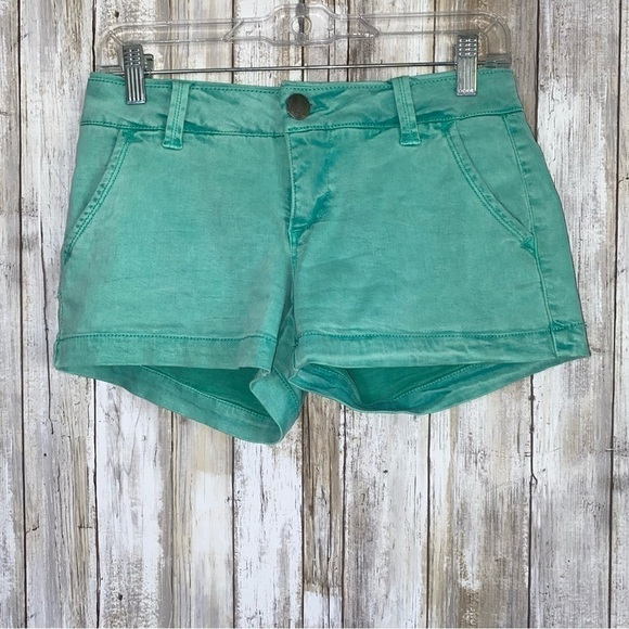BKE Pants - BKE Mollie Stretch Marine Green Shorts